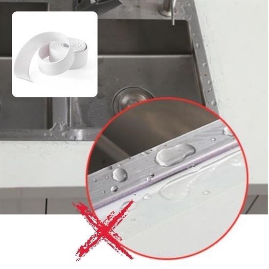 OLLEVRA Su Sızdırmaz  Banyo Mutfak Lavabo Küvet İzolasyon Şerit Bant Beyaz