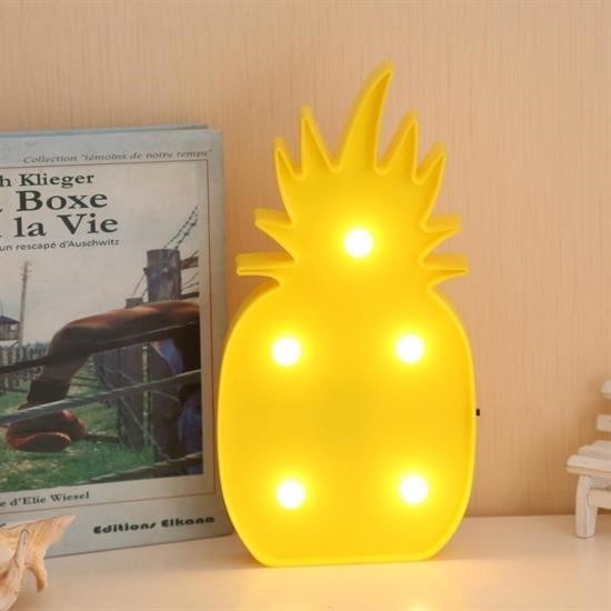 OLLEVRA Ananas Şeklinde Ledli Dekoratif Eğlenceli Çocuk Gece Lambası