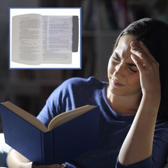 OLLEVRA Kitap Arası Okuma Işığı Led Panel Kitap Okuma Lambası