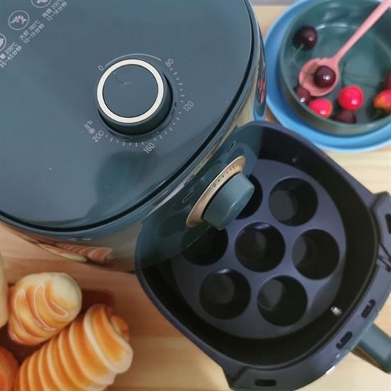 OLLEVRA 7 Gözlü Silikon Çok Amaçlı Airfryer Muffin Cupcake Kek ve Çörek Pişirme Kalıbı