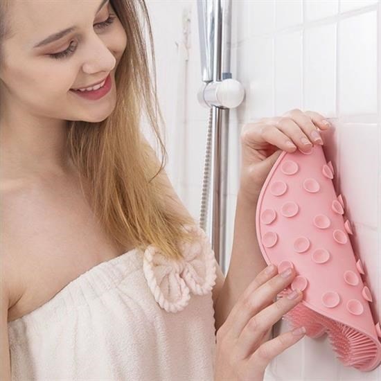 OLLEVRA Çok Amaçlı Esnek Yumuşak Banyo El Ayak Vücut Plastik Duş Matı Plastik Banyo Matı