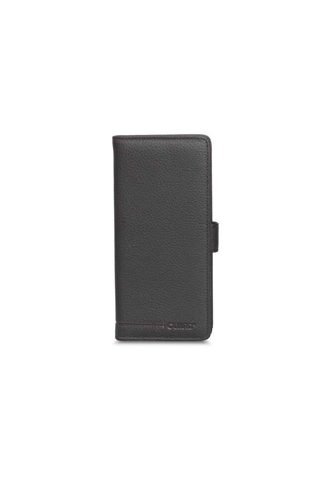 Guard Telefon Girişli Patlı Hakiki Deri El Portföyü- Kahverengi Erkek / Kadın P202