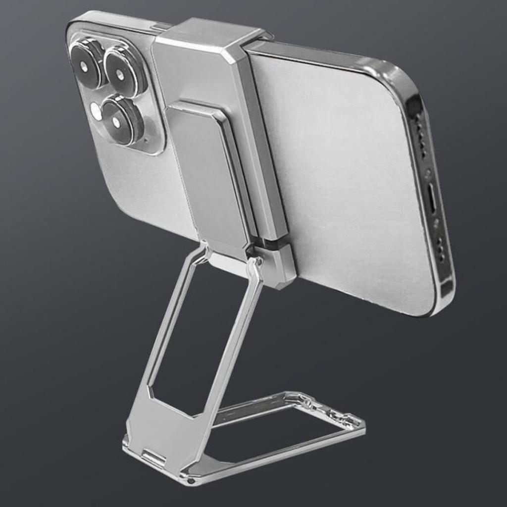 OLLEVRA  360 derece Dönen Tüm Telefon Tipleri İle Uyumlu Metal Telefon Standı Braket