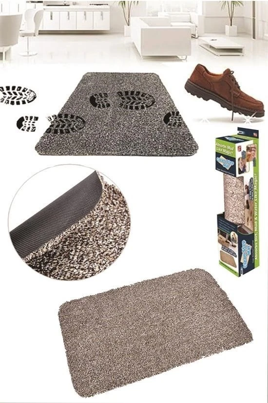 OLLEVRA Çamaşır Makinesinde Yıkanabilir Kir Toz Emici Mikrofiberli Paspas