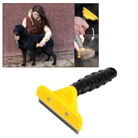 OLLEVRA Fubminator Kedi Köpek Tüy Toplama Tarağı Kaşıma Aparatı 4,5 Cm