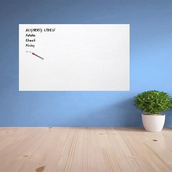 OLLEVRA Ders Çalışma Yazı Tahtası Manyetik Duvar Stickerı 100x60 cm