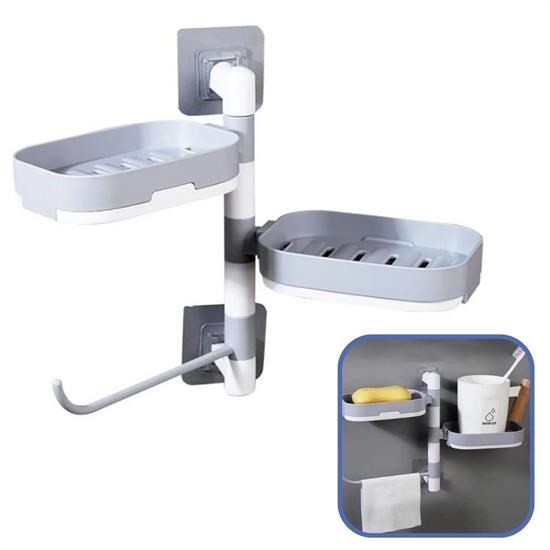 OLLEVRA Çoklu Sabun Tutucu Fonksiyonel Banyo Sabunluk