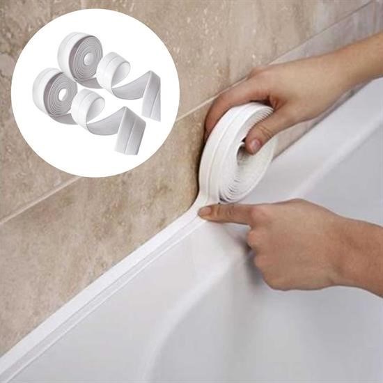 OLLEVRA Su Sızdırmaz  Banyo Mutfak Lavabo Küvet İzolasyon Şerit Bant Beyaz