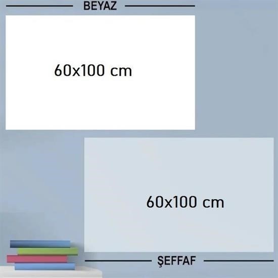 OLLEVRA Ders Çalışma Yazı Tahtası Manyetik Duvar Stickerı 100x60 cm