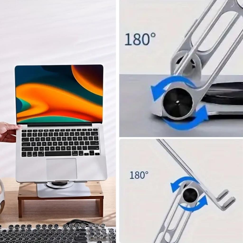 OLLEVRA 360 Derece Dönebilen Hava Aldıran Laptop Standı