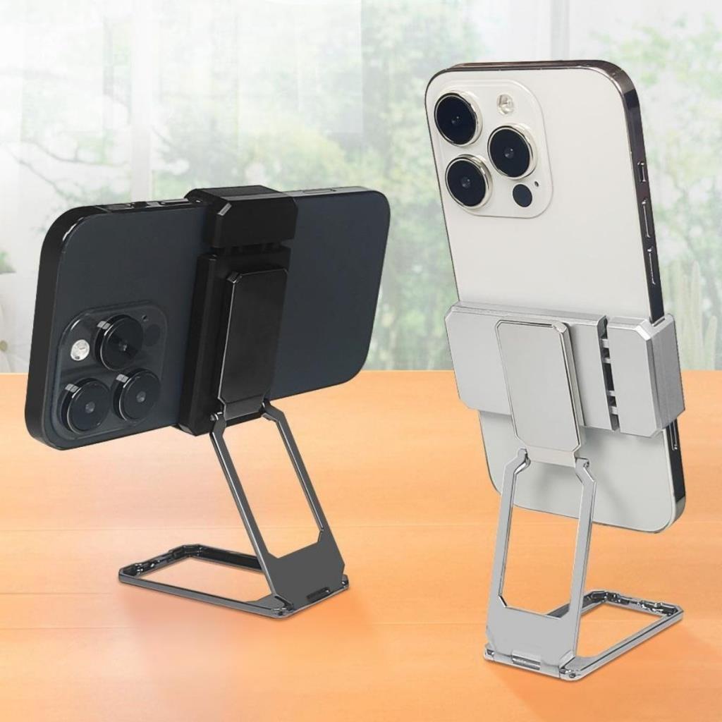 OLLEVRA  360 derece Dönen Tüm Telefon Tipleri İle Uyumlu Metal Telefon Standı Braket