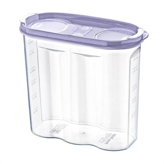 OLLEVRA 2 Kapaklı Ölçekli Erzak Kuru Gıda Saklama Kutusu Kabı - 1,7 Litre - SA935