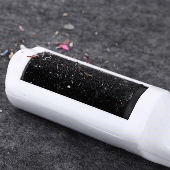 OLLEVRA Taşınabilir Elektrostatik Hazneli Rulo Şeklinde Evcil Hayvan Tüyü Saç Toplayıcısı