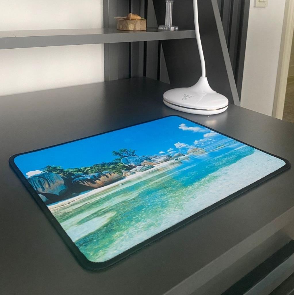 OLLEVRA 25x32 cm Küçük Boy Mouse Pad Manzara Ada
