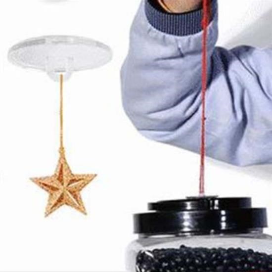 OLLEVRA 20 Adet Şeffaf Yuvarlak 3 Cm Çaplı Güçlü Disk Yapışkanlar