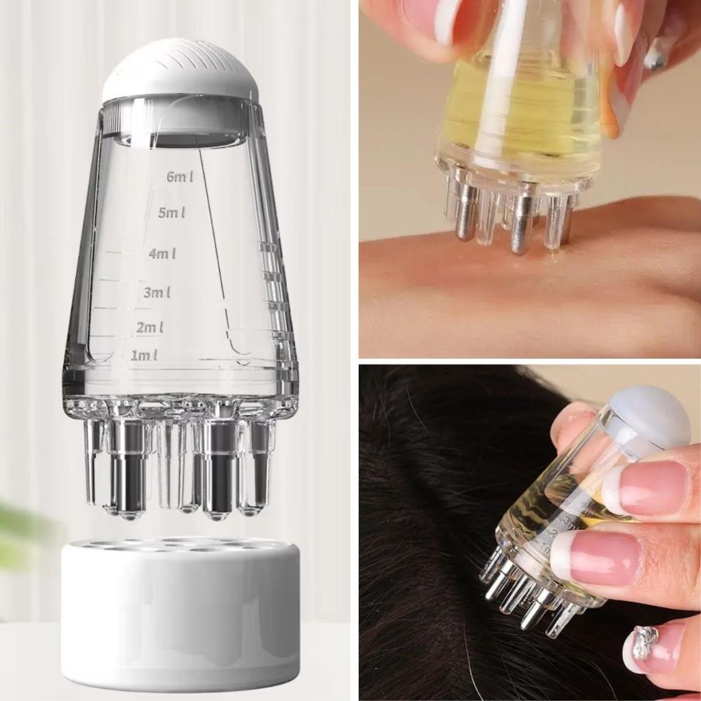 OLLEVRA Mini Saç Derisi ve Cilt Bakım Serum Aplikatörü Saç Serum Şişesi