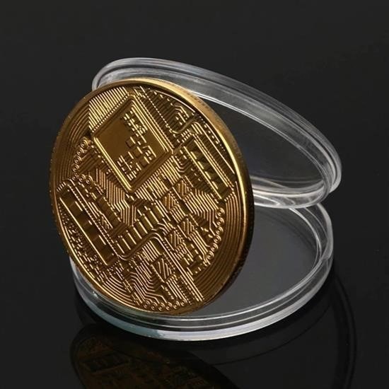 OLLEVRA Bitcoin Madeni Hatıra Parası Madeni Bitcoin Hediye Sikke Para