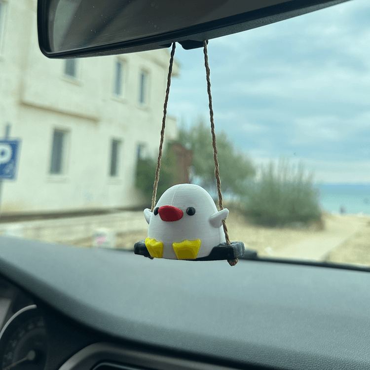 Salıncaklı Ördek Dikiz Aynası Süsü