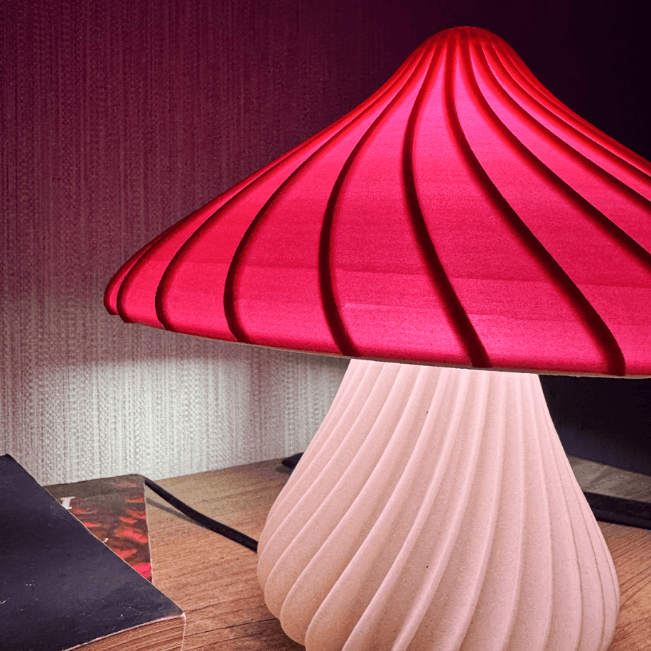 Craftstore Modern Spiral Mantar Masa Lambası