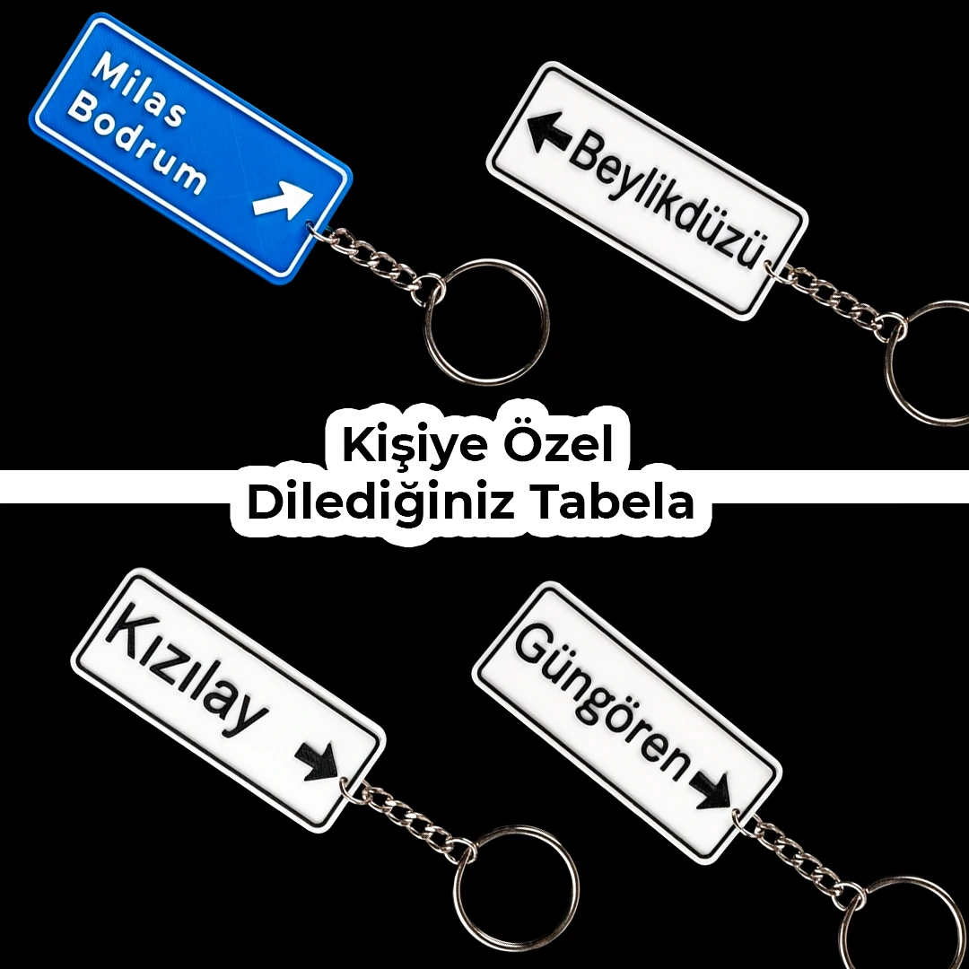 Kişiye Özel Dilediğiniz Tabela Anahtarlık