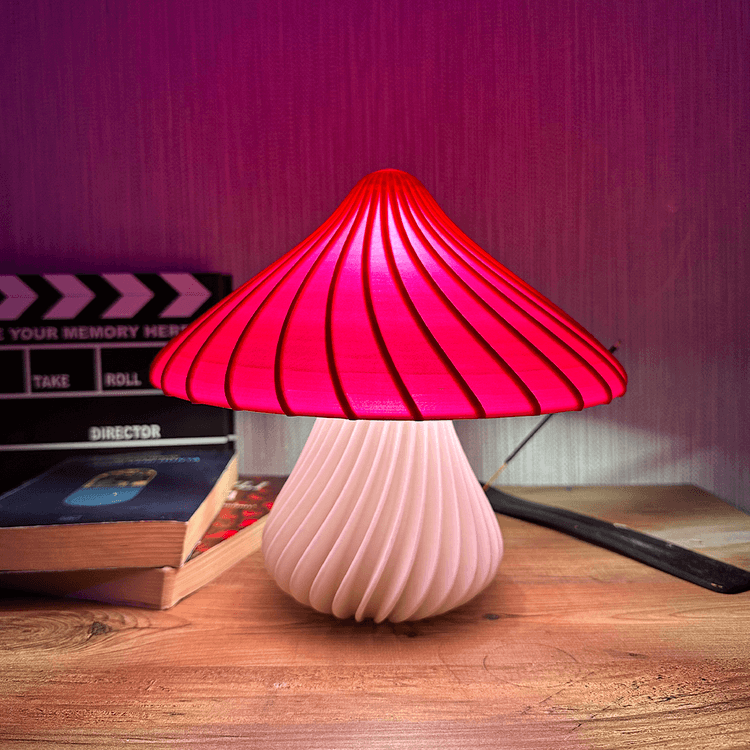 Craftstore Modern Spiral Mantar Masa Lambası