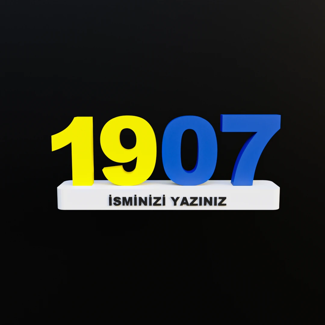 19-07 Kişiye Özel İsimli Sayı Büstü 