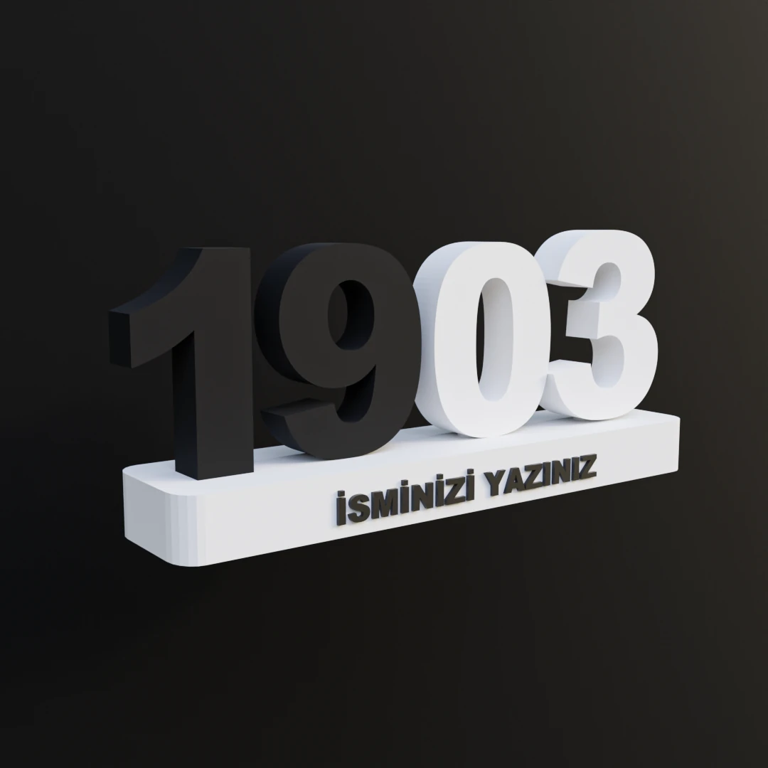 19-03 Kişiye Özel İsimli Sayı Büstü 