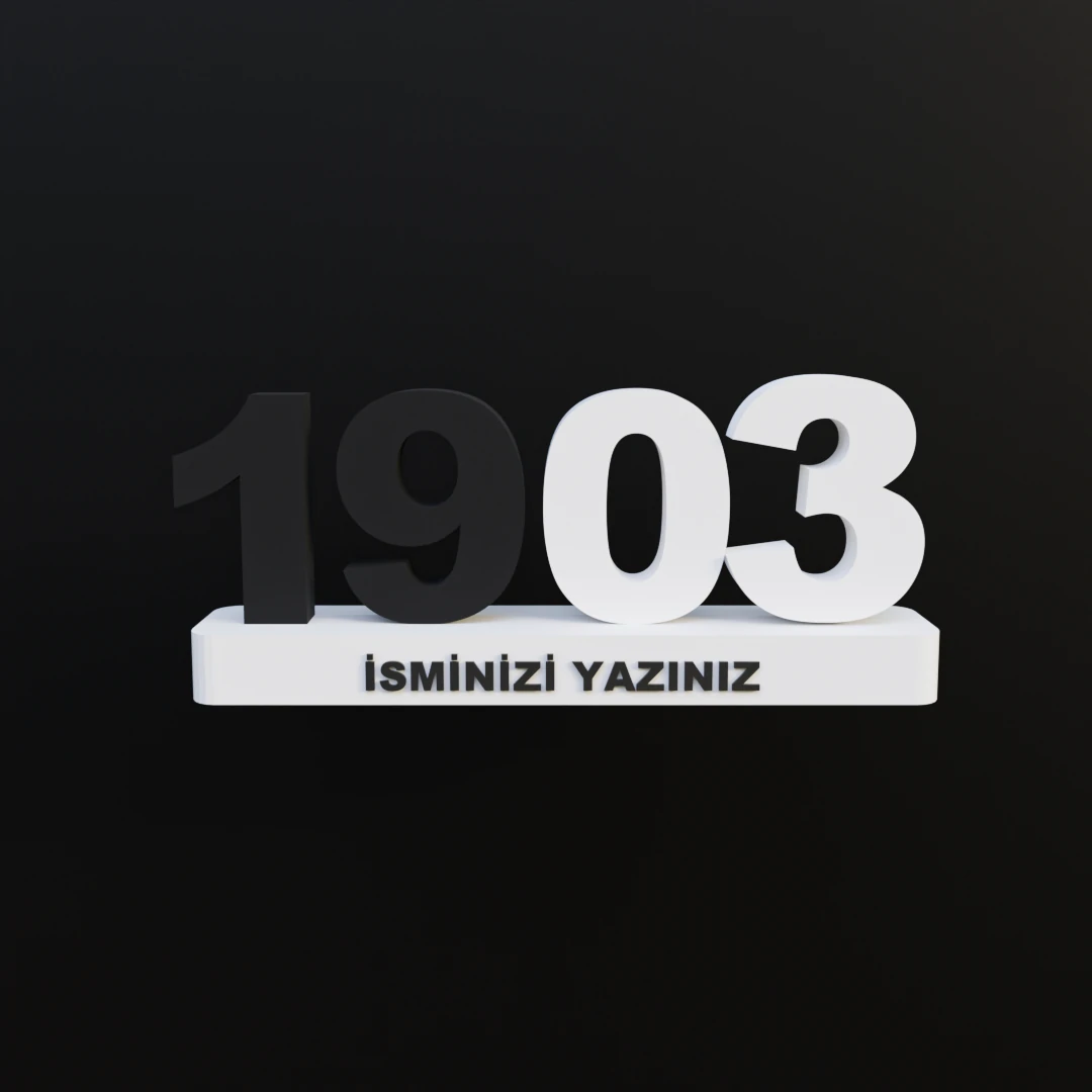 19-03 Kişiye Özel İsimli Sayı Büstü 