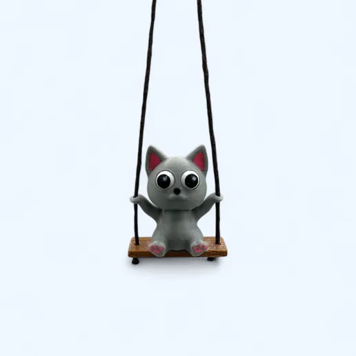 Salıncaklı Kedi Dikiz Aynası Süsü