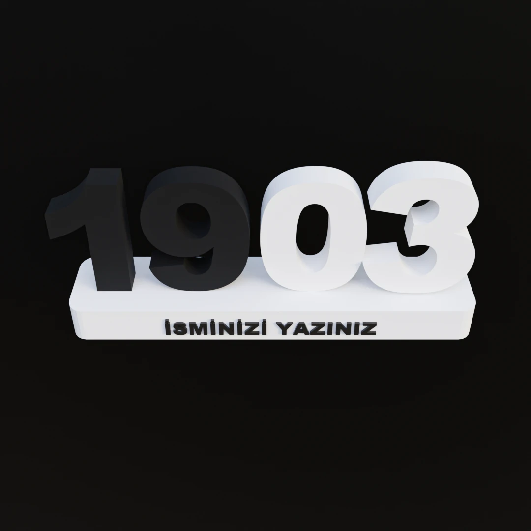 19-03 Kişiye Özel İsimli Sayı Büstü 