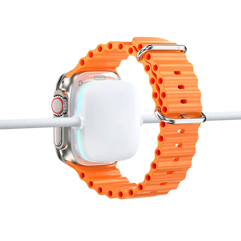 2'si 1 Arada Örgülü Şarj Kablosu, 60W PD Type-C ve Apple Watch Şarjlı Data Kablosu, 1.2 Metre