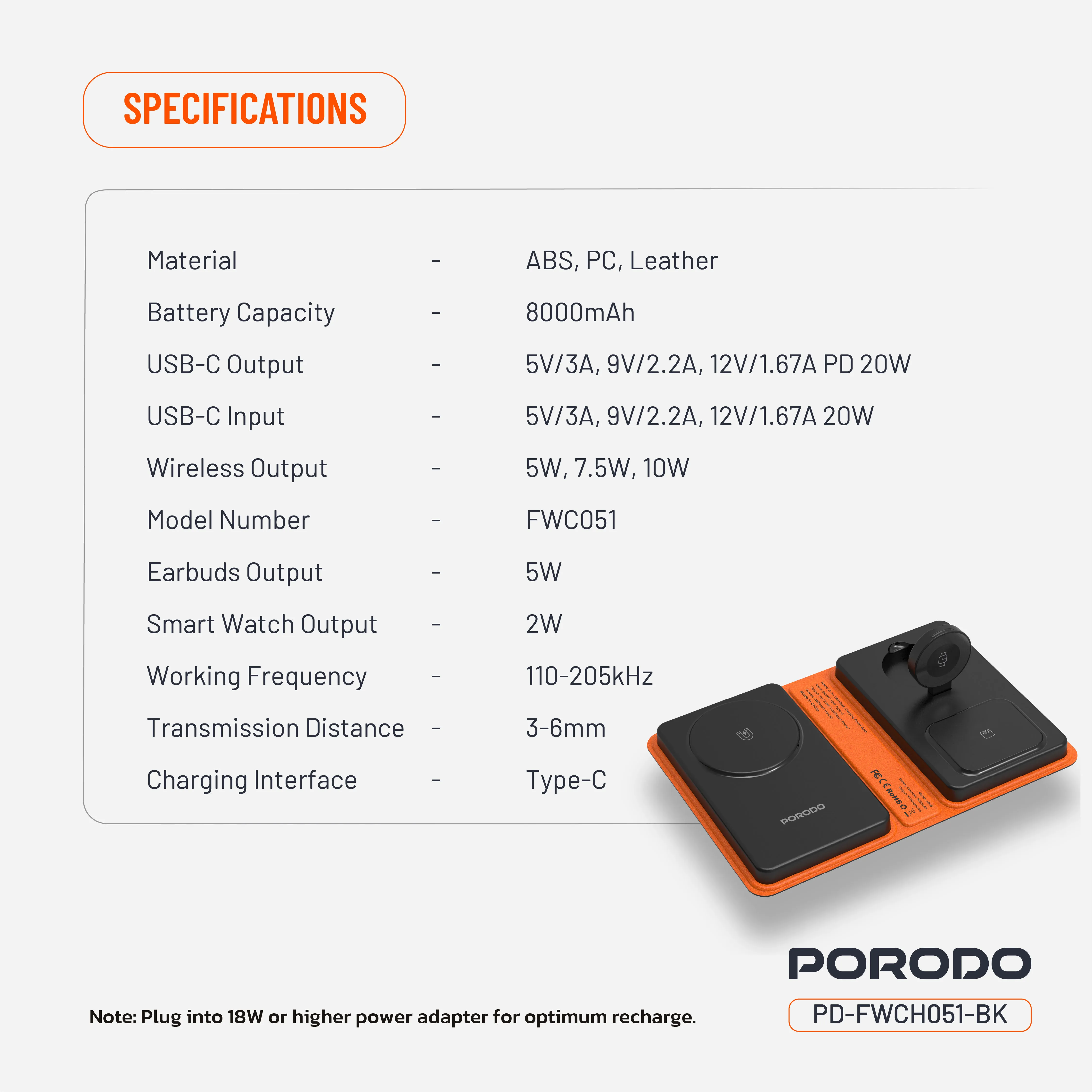 4'ü 1 Arada Katlanabilir Kablosuz Şarj Cihazı, 8000mAh Powerbankli MagSafe Şarj İstasyonu