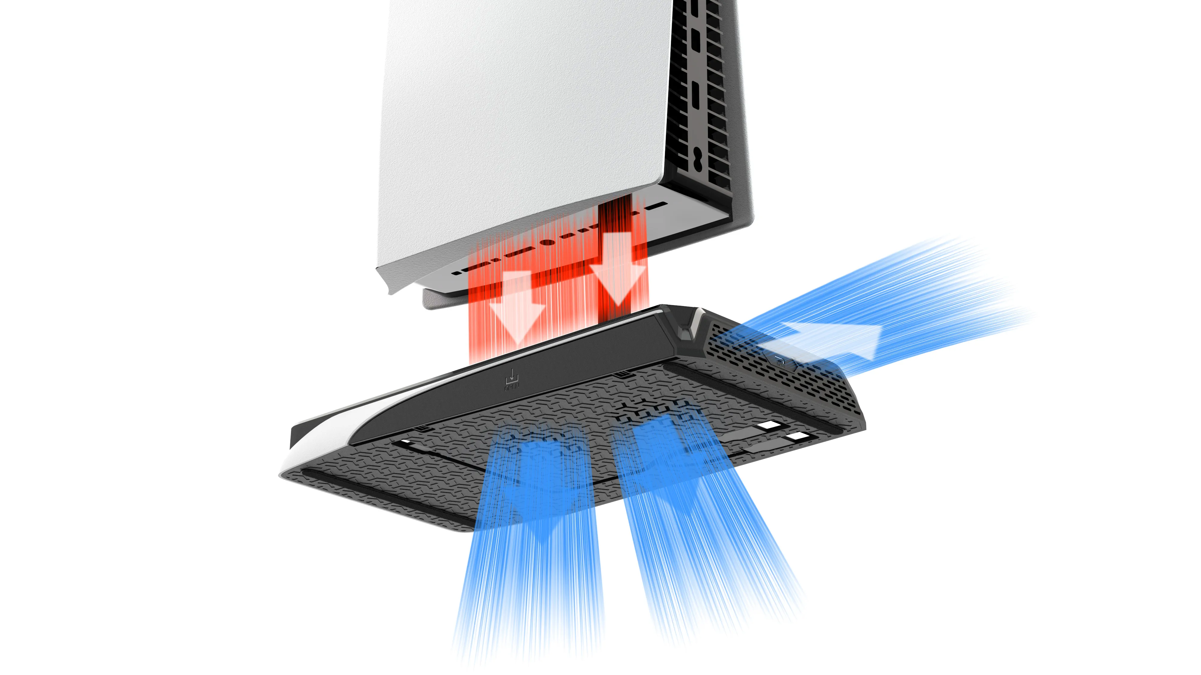 Gaming PS5 Soğutma ve Şarj Standı, DualSense Şarj İstasyonu, RGB Işık, 12 Oyun ve Kulaklık Standı