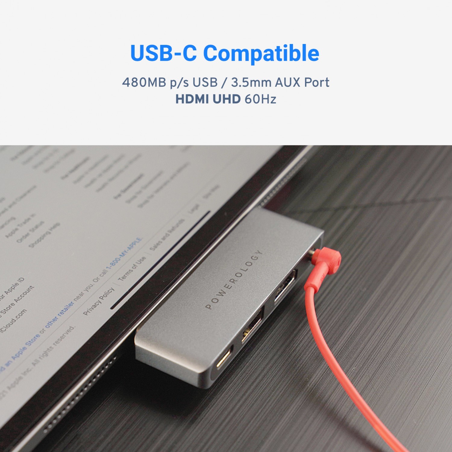 4in1 USB-C ile HDMI / USB / AUX