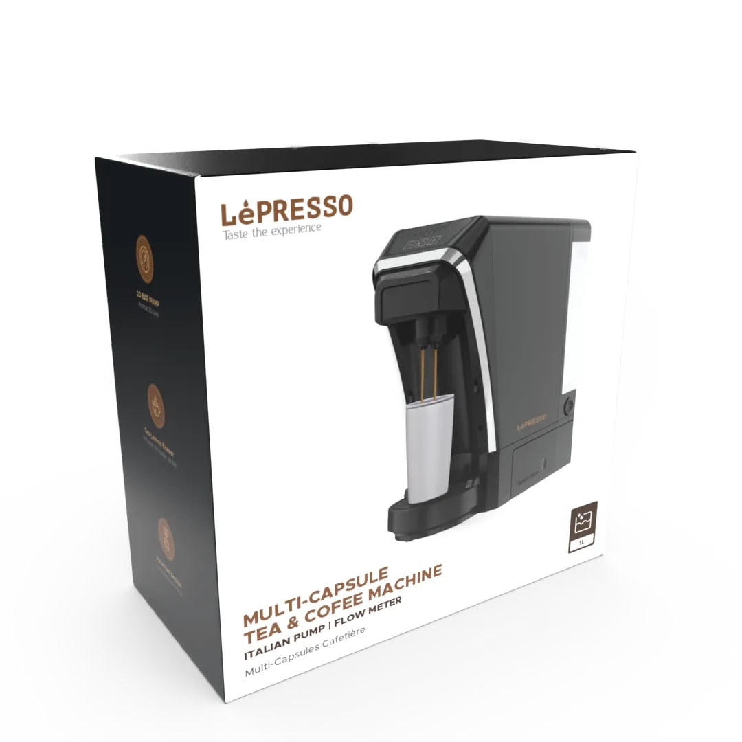 4'ü 1 Arada Çok Kapsül Kahve Makinesi, Çekmeceli Kapsül Haznesi, Nespresso & Dolce Gusto Uyumlu