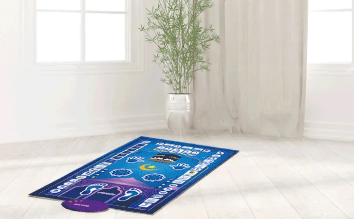 Akıllı Seccade, Çocuklar İçin İnteraktif Sesli Namaz Öğrenme Halısı, Türkçe Dahil 7 Dil Destekli