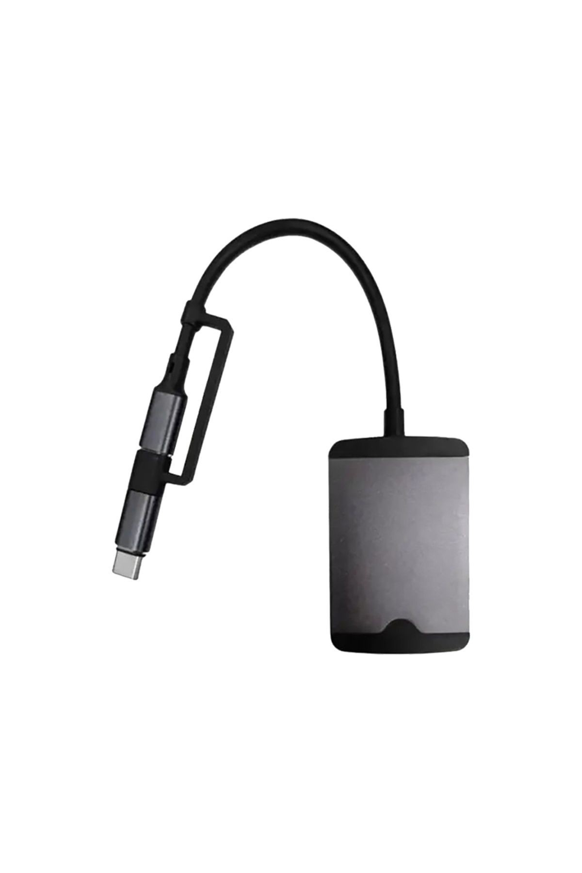 5'i 1 Arada Mini Çok Fonksiyonlu Hub (Type-C/Lightning/SD/TF/AUX/USB)