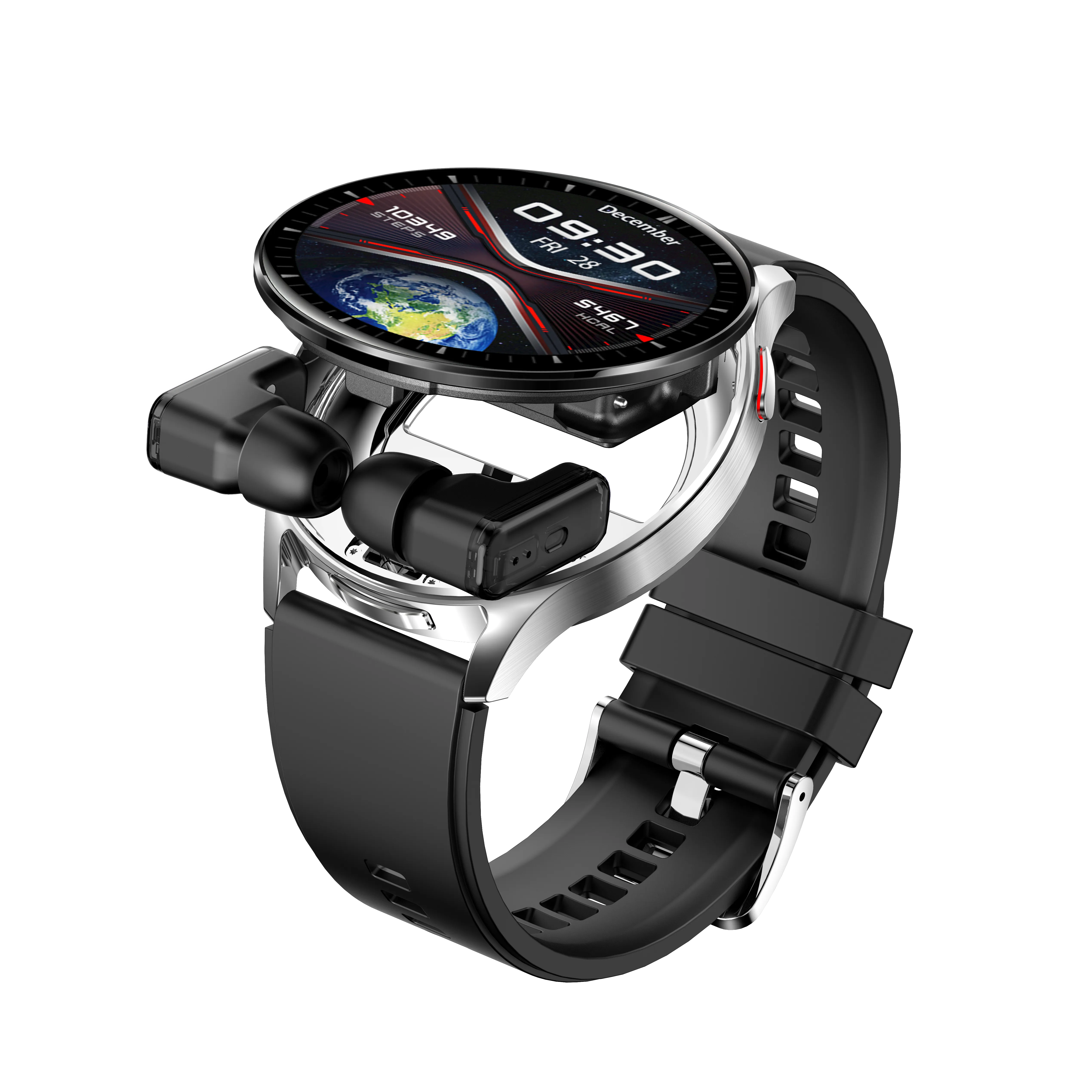 Pulse 2'si 1 Arada Akıllı Saat + Bluetooth Kulaklık, 1.4 inç, IP67 Suya Dayanıklı Konuşma Özellikli