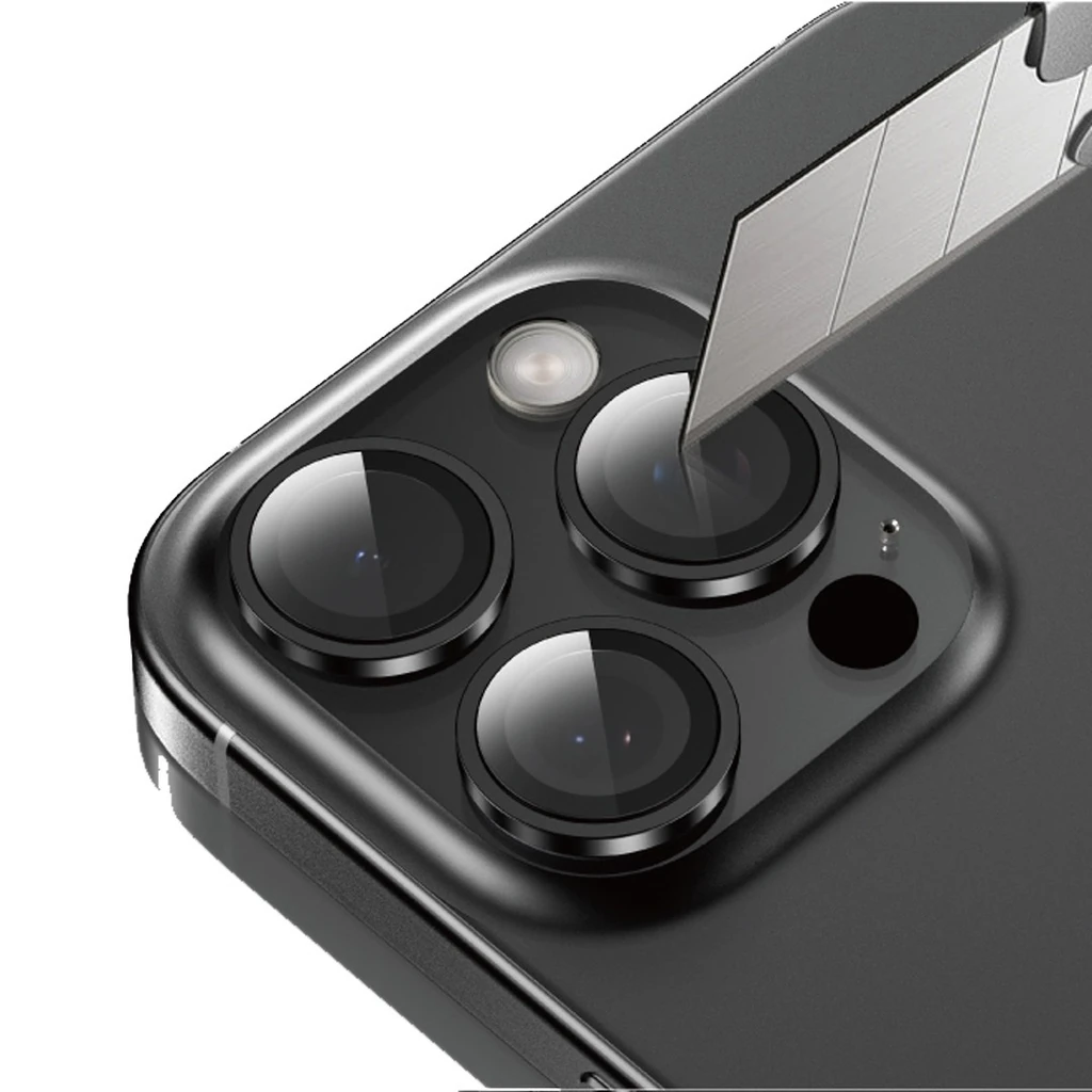 HD Plus Çok Katmanlı Kamera Lens Koruyucu, iPhone 16 Pro ve 16 Pro Max Uyumlu, 9H Kırılmaz Cam