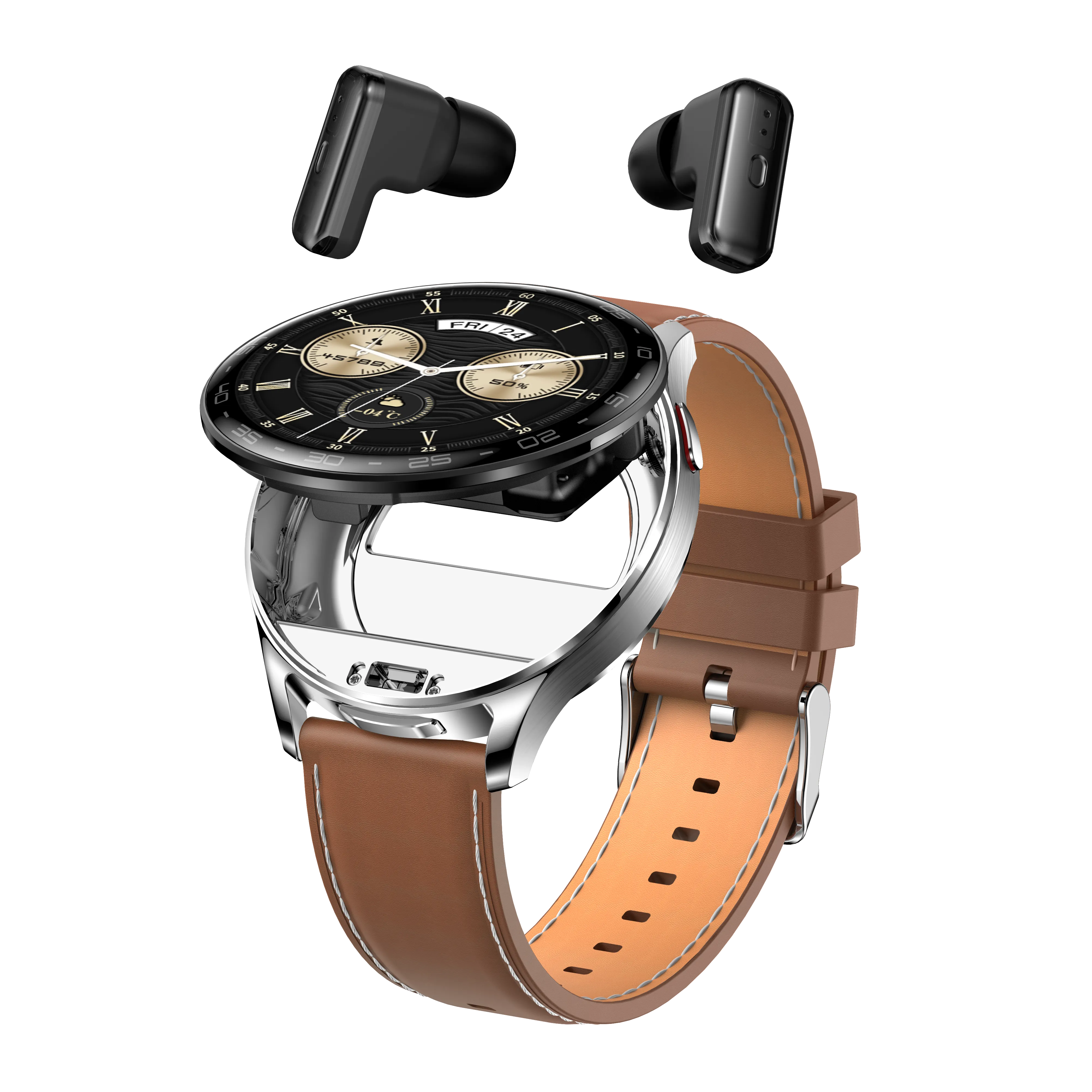 Pulse 2'si 1 Arada Akıllı Saat + Bluetooth Kulaklık, 1.4 inç, IP67 Suya Dayanıklı Konuşma Özellikli