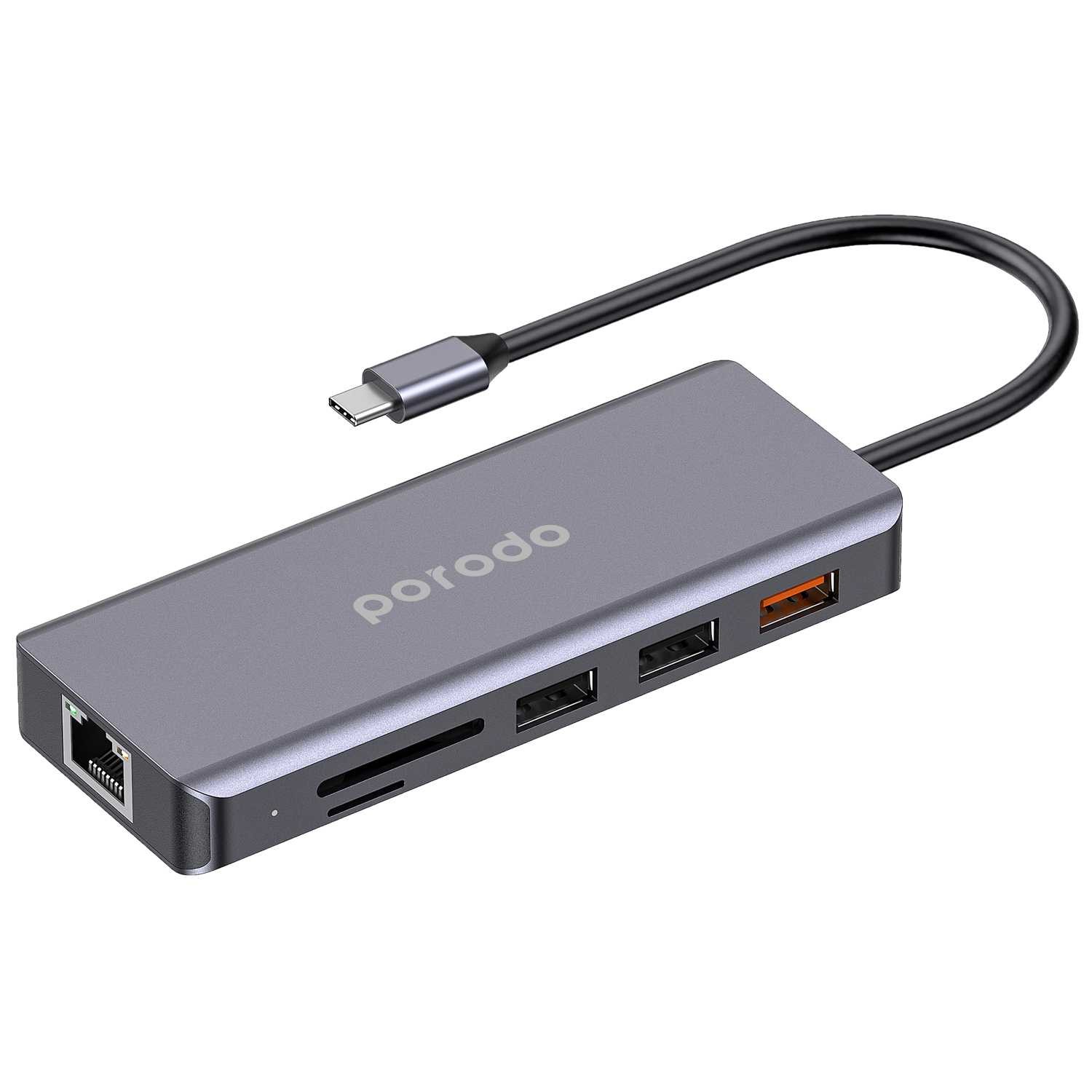 9in1 4K HDMI Ethernet USB-C Hub