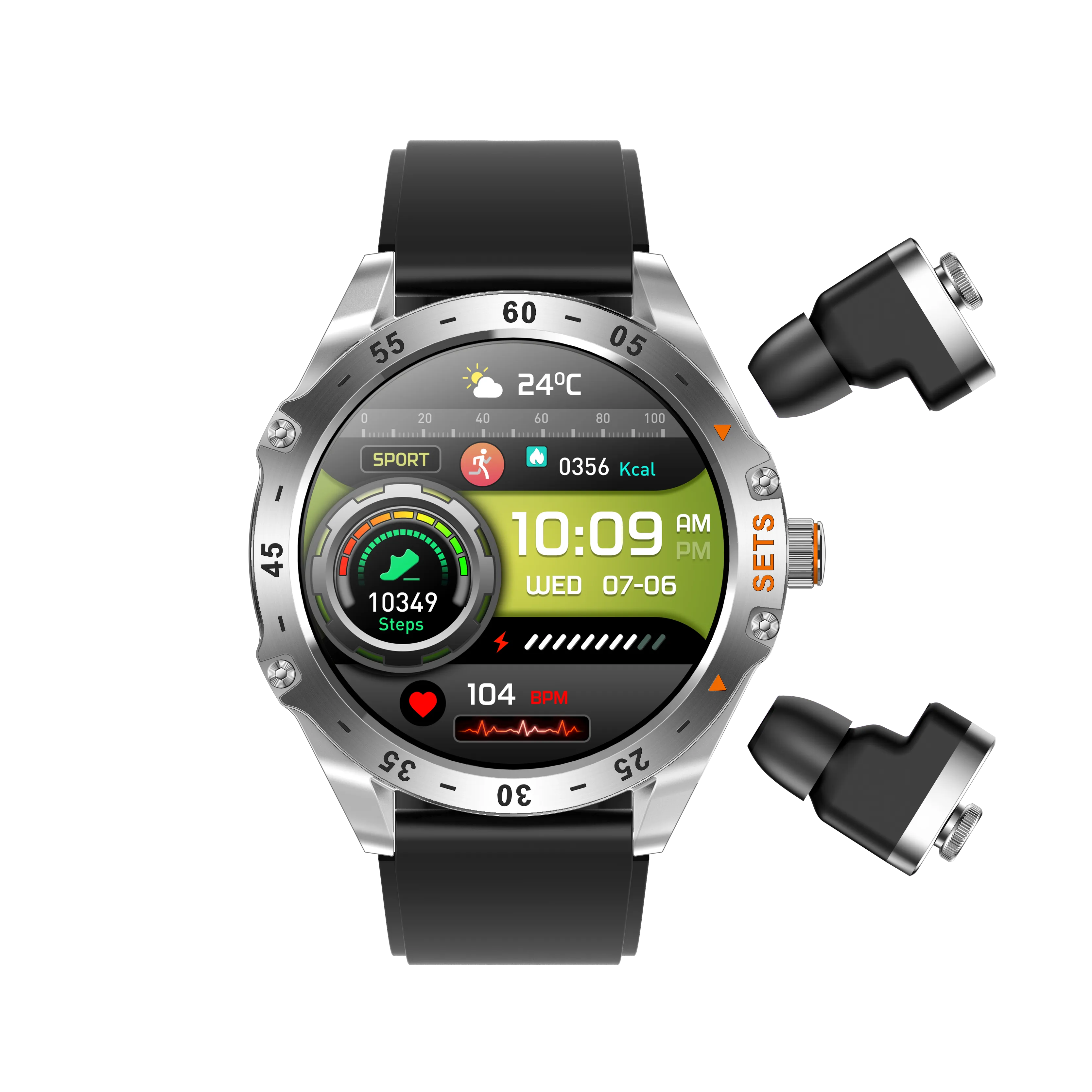 Hype Akıllı Saat, Dahili Kulaklıklı, Bluetooth Arama, 1.52 inç Ekran, IP67 Suya Dayanıklı