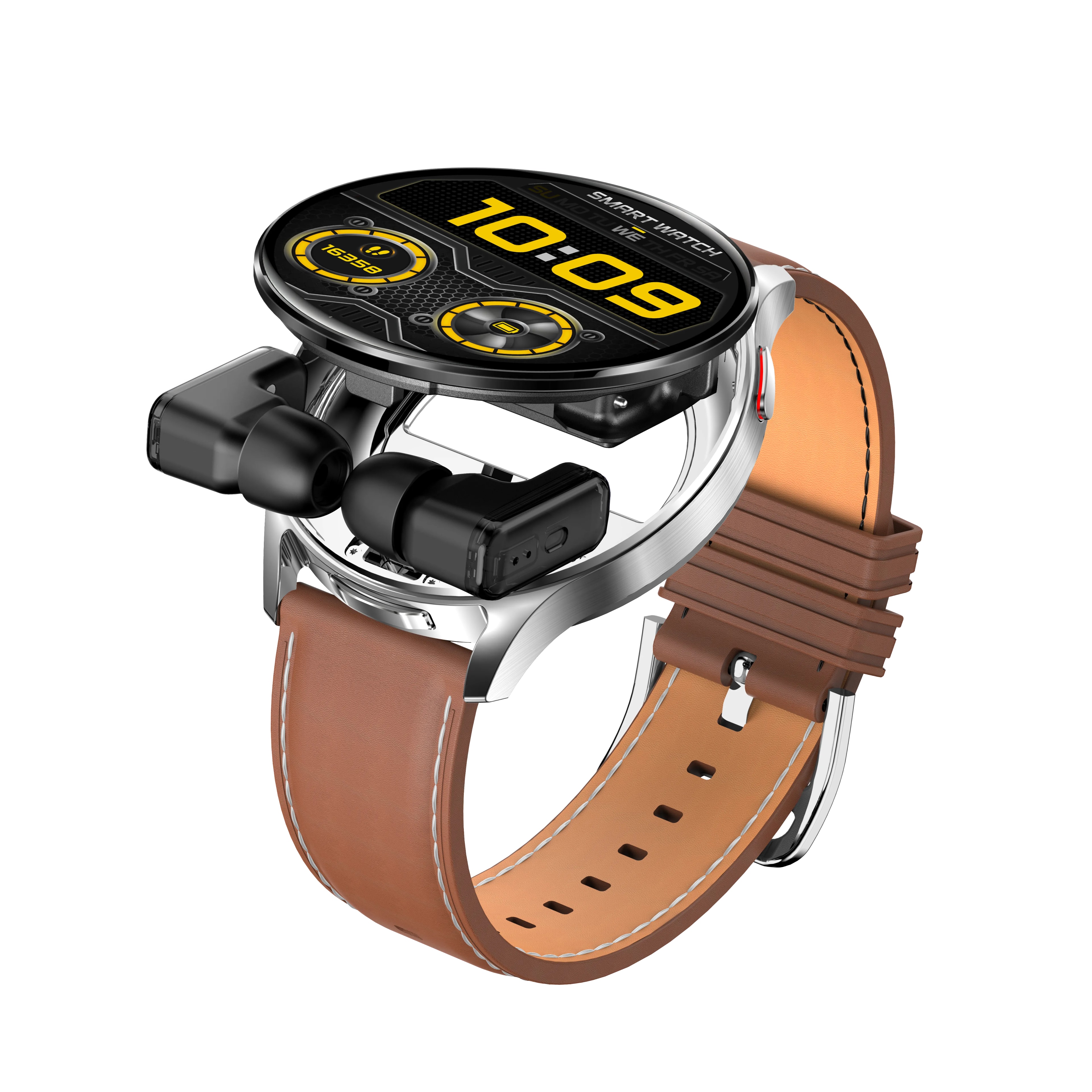 Pulse 2'si 1 Arada Akıllı Saat + Bluetooth Kulaklık, 1.4 inç, IP67 Suya Dayanıklı Konuşma Özellikli