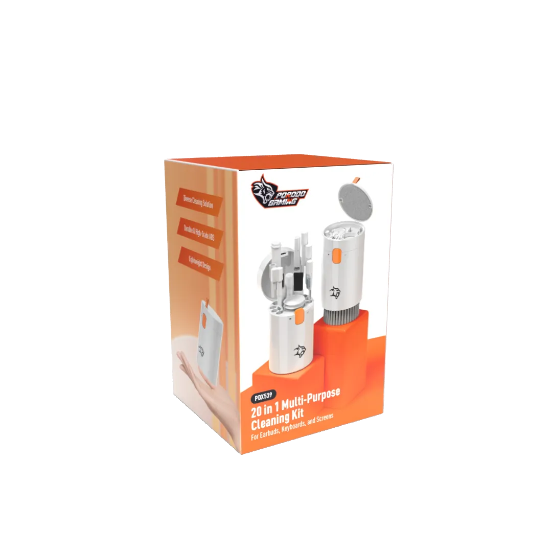 Gaming 20si 1 Arada Çok Amaçlı Profesyonel Temizlik Kiti, Tuş Sökücülü, Lens ve Ekran Temizleme Seti