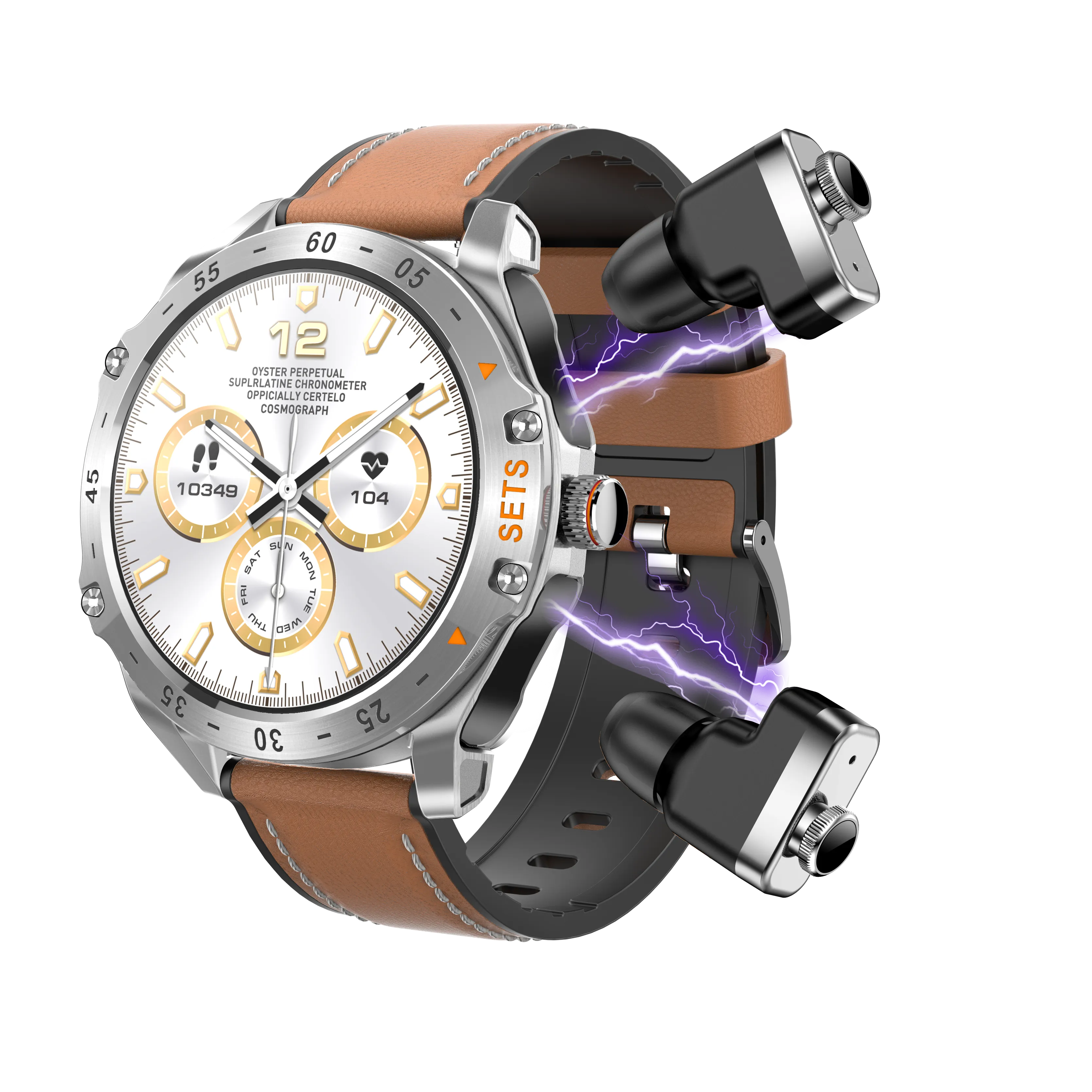 Hype Akıllı Saat, Dahili Kulaklıklı, Bluetooth Arama, 1.52 inç Ekran, IP67 Suya Dayanıklı - Gümüş