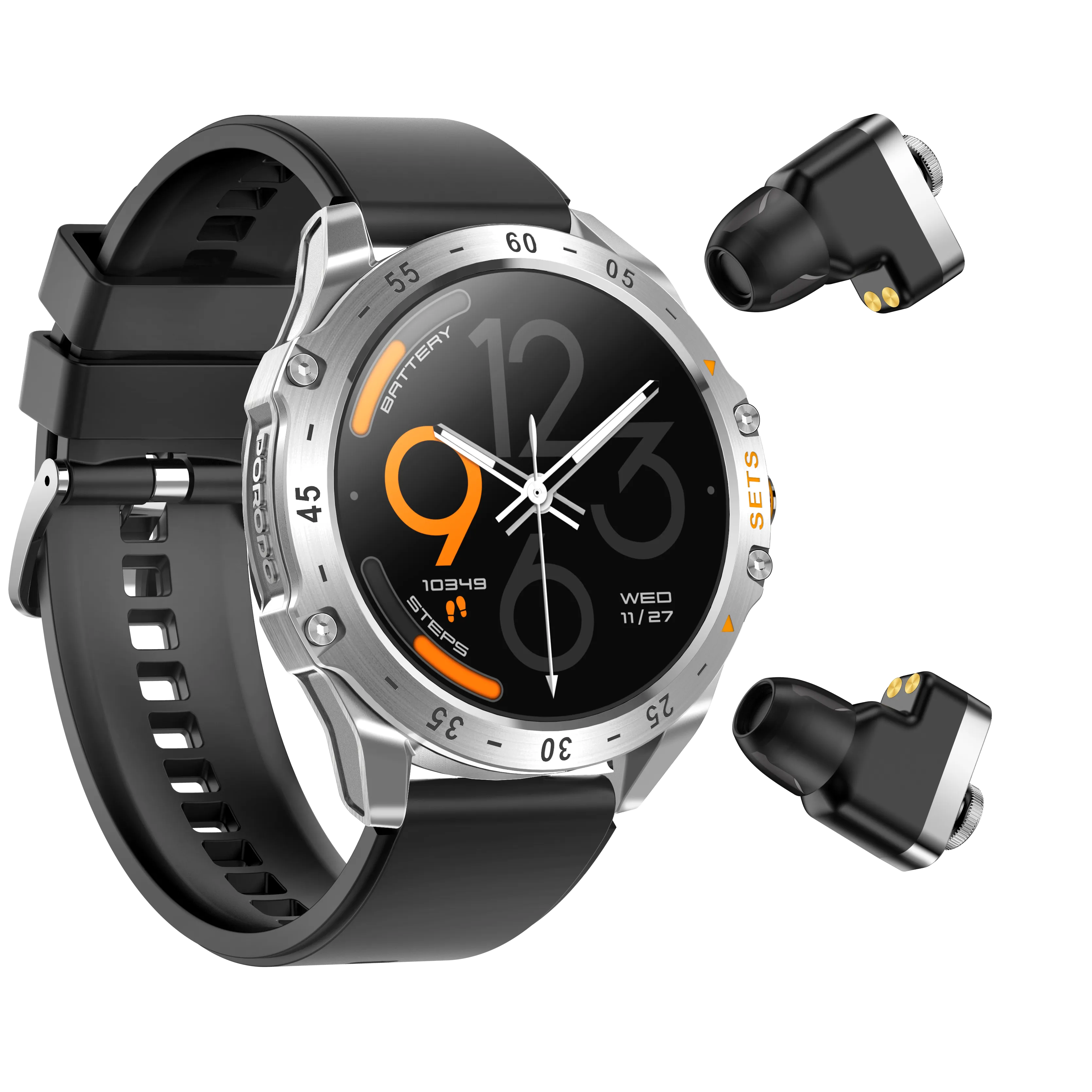 Hype Akıllı Saat, Dahili Kulaklıklı, Bluetooth Arama, 1.52 inç Ekran, IP67 Suya Dayanıklı