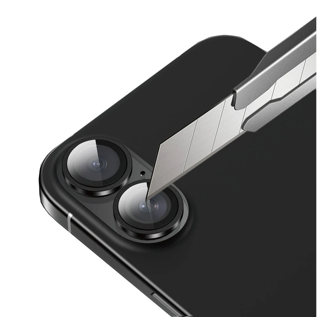HD Plus Çok Katmanlı Kamera Lens Koruyucu, iPhone 16 ve 16 Plus Uyumlu, 9H Kırılmaz Cam