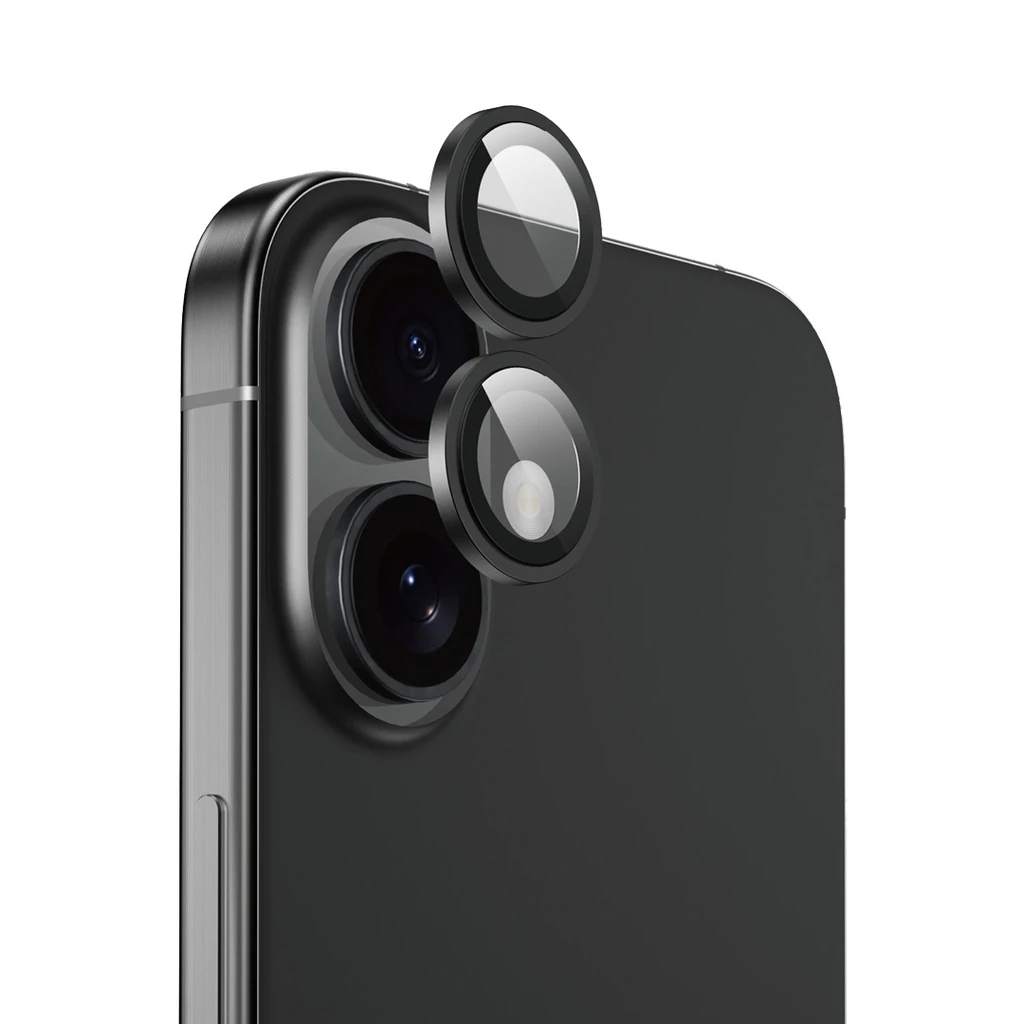 HD Plus Çok Katmanlı Kamera Lens Koruyucu, iPhone 16 ve 16 Plus Uyumlu, 9H Kırılmaz Cam