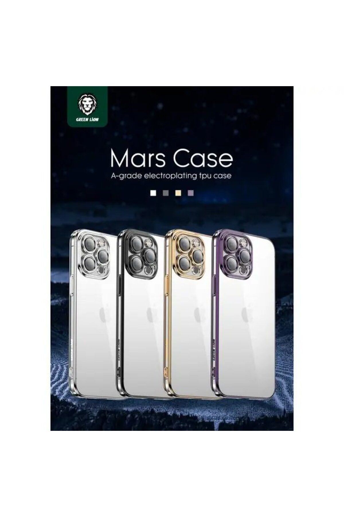 Mars Elektroplating TPU İphone 14 Pro MaxKılıf