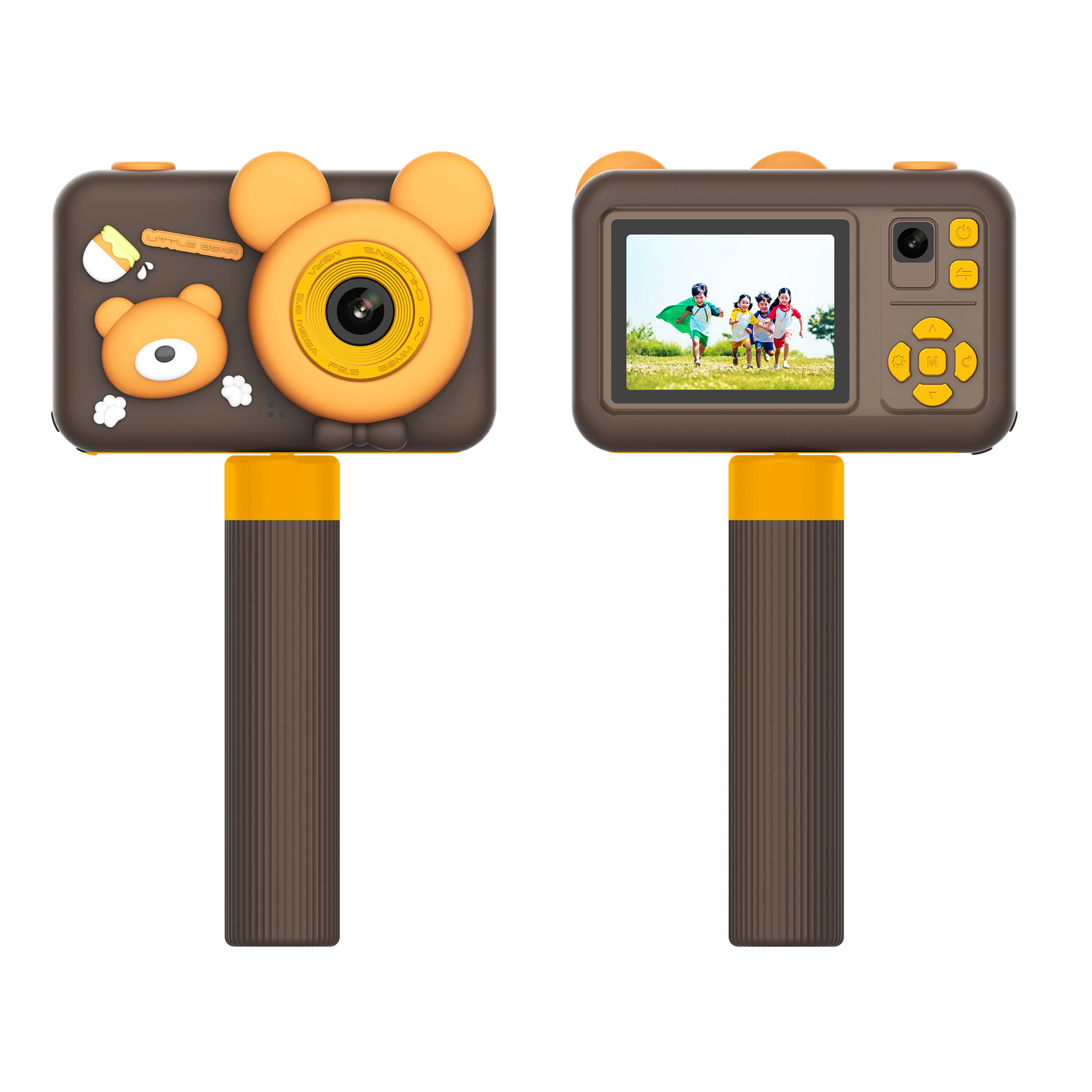 Çocuk Dijital Fotoğraf Makinesi, 48MP Çift Lensli, 1080P Video, Tripod Standlı Oyuncak Kamera